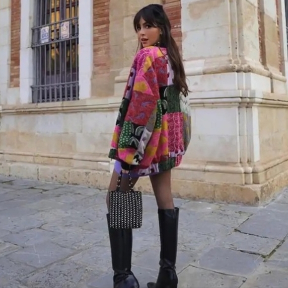 Multicolor Soft Bomber Jacket - Picture 1 of 10